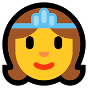 👸 Emoji Princesa en Microsoft Windows 10 April 2018 Update.