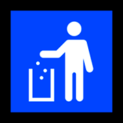 Emoji 🚮 Simbolo Per La Raccolta Dei Rifiuti su Microsoft Windows 10 April 2018 Update.