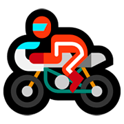 Emoji 🏍️ Motocicletta su Microsoft Windows 10 April 2018 Update.