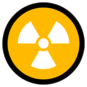 Émoji ☢️ Radioactif sur Microsoft Windows 10 April 2018 Update.