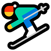⛷️ Emoji Skifahrer(in) Microsoft Windows 10 April 2018 Update.