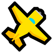 Emoji 🛩️ Aereo Turistico su Microsoft Windows 10 April 2018 Update.