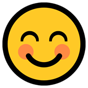 😊 Emoji lächelndes Gesicht mit lachenden Augen Microsoft Windows 10 April 2018 Update.