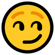 😏 Emoji Rosto Com Sorriso Maroto na Microsoft Windows 10 April 2018 Update.