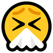 Emoji 🤧 Faccina Che Starnutisce su Microsoft Windows 10 April 2018 Update.
