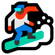 🏂🏿 Emoji Practicante De Snowboard: Tono De Piel Oscuro en Microsoft Windows 10 April 2018 Update.