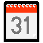 Emoji 🗓️ Calendario A Spirale su Microsoft Windows 10 April 2018 Update.
