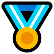 Émoji 🏅 Médaille Sportive sur Microsoft Windows 10 April 2018 Update.
