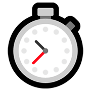 Emoji ⏱️ Cronometro su Microsoft Windows 10 April 2018 Update.