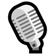 Emoji 🎙️ Microfono Radiofonico su Microsoft Windows 10 April 2018 Update.