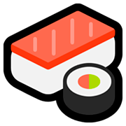 Émoji 🍣 Sushi sur Microsoft Windows 10 April 2018 Update.
