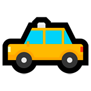 Émoji 🚕 Taxi sur Microsoft Windows 10 April 2018 Update.