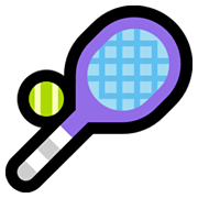 Émoji 🎾 Tennis sur Microsoft Windows 10 April 2018 Update.