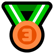 Émoji 🥉 Médaille De Bronze sur Microsoft Windows 10 April 2018 Update.