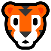 Emoji 🐯 Muso Di Tigre su Microsoft Windows 10 April 2018 Update.