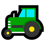 Émoji 🚜 Tracteur sur Microsoft Windows 10 April 2018 Update.
