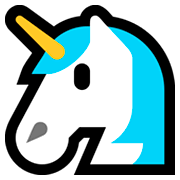 Emoji 🦄 Unicorno su Microsoft Windows 10 April 2018 Update.