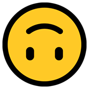Emoji 🙃 Faccina Sottosopra su Microsoft Windows 10 April 2018 Update.