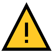 Émoji ⚠️ Symbole D’avertissement sur Microsoft Windows 10 April 2018 Update.