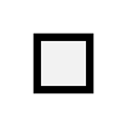 ◻️ Emoji mittelgroßes weißes Quadrat Microsoft Windows 10 April 2018 Update.