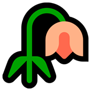Emoji 🥀 Fiore Appassito su Microsoft Windows 10 April 2018 Update.