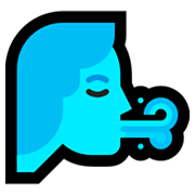 Emoji 🌬️ Vento su Microsoft Windows 10 April 2018 Update.