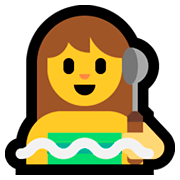 🧖‍♀️ Emoji Frau in Dampfsauna Microsoft Windows 10 April 2018 Update.