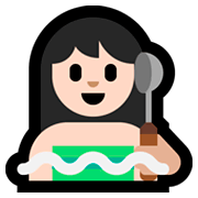 🧖🏻‍♀️ Emoji Mulher Na Sauna: Pele Clara na Microsoft Windows 10 April 2018 Update.