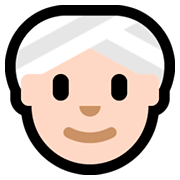 👳🏻‍♀️ Emoji Mulher Com Turbante: Pele Clara na Microsoft Windows 10 April 2018 Update.