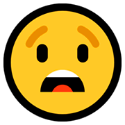 😧 Emoji qualvolles Gesicht Microsoft Windows 10 Fall Creators Update.