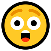 Emoji 😲 Faccina Stupita su Microsoft Windows 10 Fall Creators Update.