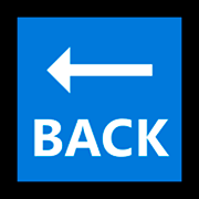 Emoji 🔙 Freccia BACK su Microsoft Windows 10 Fall Creators Update.