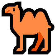 🐫 Emoji Camelo Com Duas Corcovas na Microsoft Windows 10 Fall Creators Update.