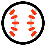 Émoji ⚾ Baseball sur Microsoft Windows 10 Fall Creators Update.
