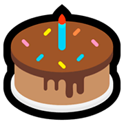 Émoji 🎂 Gâteau D’anniversaire sur Microsoft Windows 10 Fall Creators Update.