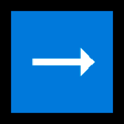Émoji ➡️ Flèche Droite sur Microsoft Windows 10 Fall Creators Update.