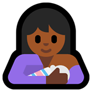 🤱🏾 Emoji Lactancia Materna: Tono De Piel Oscuro Medio en Microsoft Windows 10 Fall Creators Update.
