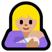 Emoji 🤱🏼 Allattare: Carnagione Abbastanza Chiara su Microsoft Windows 10 Fall Creators Update.