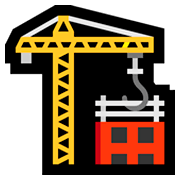 Emoji 🏗️ Edificio In Costruzione su Microsoft Windows 10 Fall Creators Update.