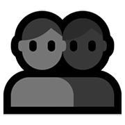 👥 Emoji Dos Siluetas De Bustos en Microsoft Windows 10 Fall Creators Update.