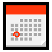 📅 Emoji Calendário na Microsoft Windows 10 Fall Creators Update.