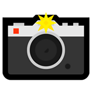 Emoji 📸 Fotocamera Con Flash su Microsoft Windows 10 Fall Creators Update.