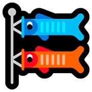 Emoji 🎏 Aquilone A Forma Di Carpa su Microsoft Windows 10 Fall Creators Update.