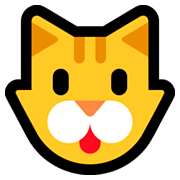 Emoji 🐱 Muso Di Gatto su Microsoft Windows 10 Fall Creators Update.