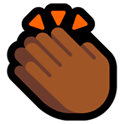 👏🏾 Emoji klatschende Hände: mitteldunkle Hautfarbe Microsoft Windows 10 Fall Creators Update.