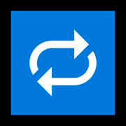 Emoji 🔁 Pulsante Di Ripetizione Della Riproduzione su Microsoft Windows 10 Fall Creators Update.