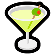 Emoji 🍸 Cocktail su Microsoft Windows 10 Fall Creators Update.