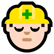 Emoji 👷🏻 Operaio Edile: Carnagione Chiara su Microsoft Windows 10 Fall Creators Update.