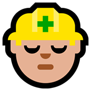 Emoji 👷🏼 Operaio Edile: Carnagione Abbastanza Chiara su Microsoft Windows 10 Fall Creators Update.