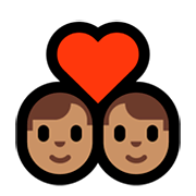 Émoji 👨🏽‍❤️‍👨🏽 Couple Avec Cœur - Homme: Peau Légèrement Mate, Homme: Peau Légèrement Mate sur Microsoft Windows 10 Fall Creators Update.